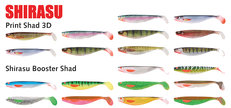 BALZER - Gummifisch-Köder zum Zander angeln - Shirasu Print Shad und Shirasu Booster Shad